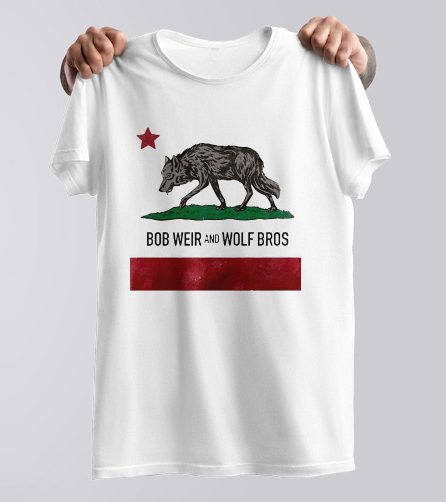 Bob Weir And Wolf Bros California Republic Wolf Star T-Shirt