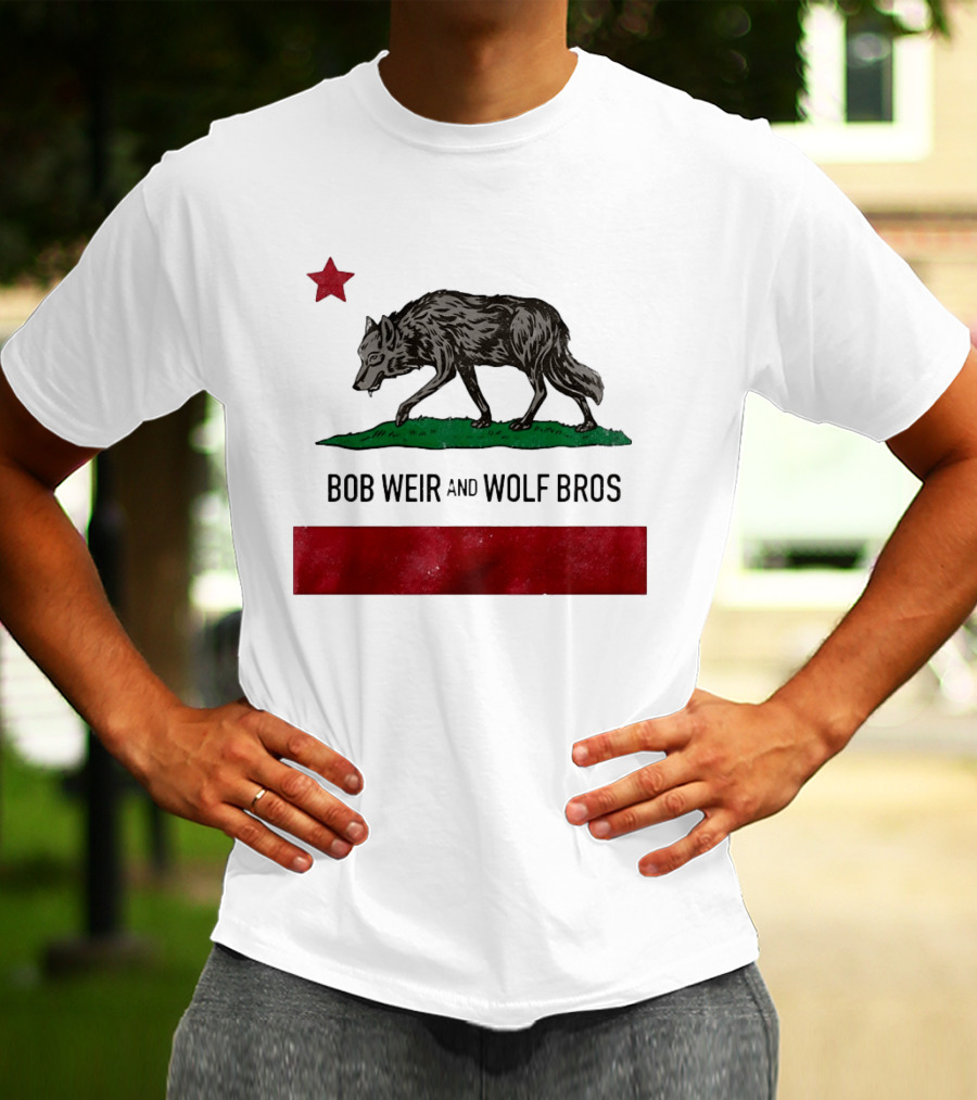 Bob Weir And Wolf Bros California Republic Wolf Star T-Shirt