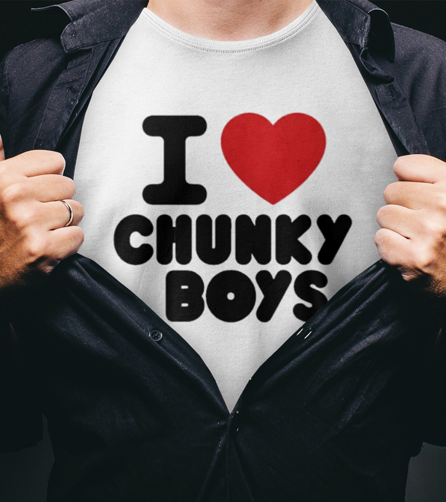 I Love Chunky Boys Heart T-Shirt