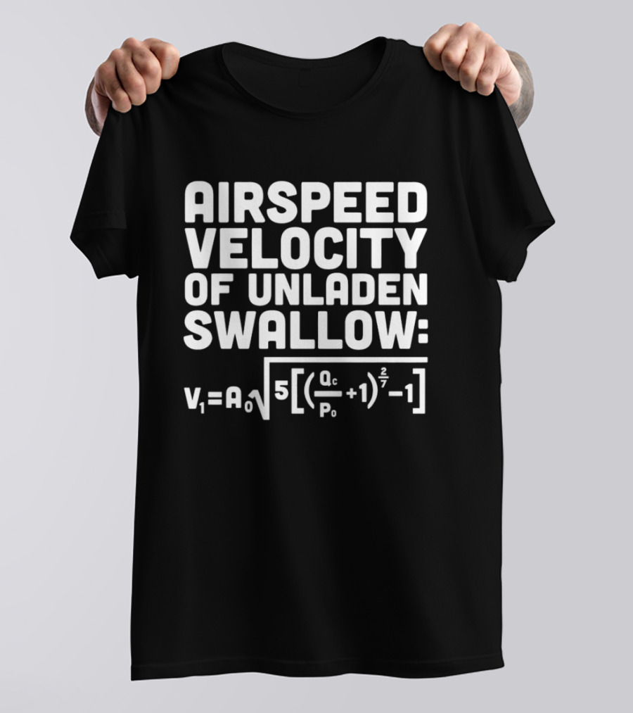 Airspeed Velocity Of Unladen Swallow T-Shirt