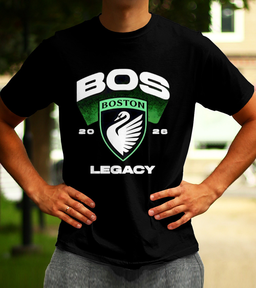 Boston Legacy FC BOS Swan Emblem 2026 T-Shirt