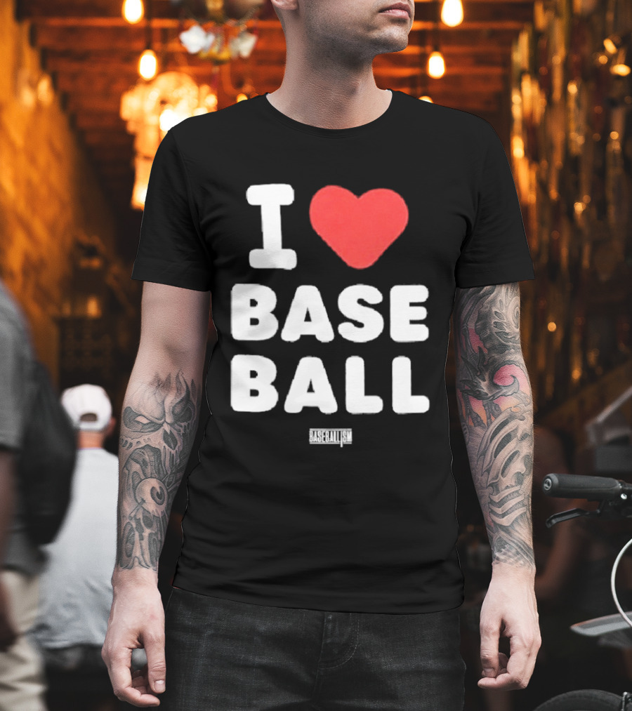 I Heart Baseball Classic Sports Fan T-Shirt
