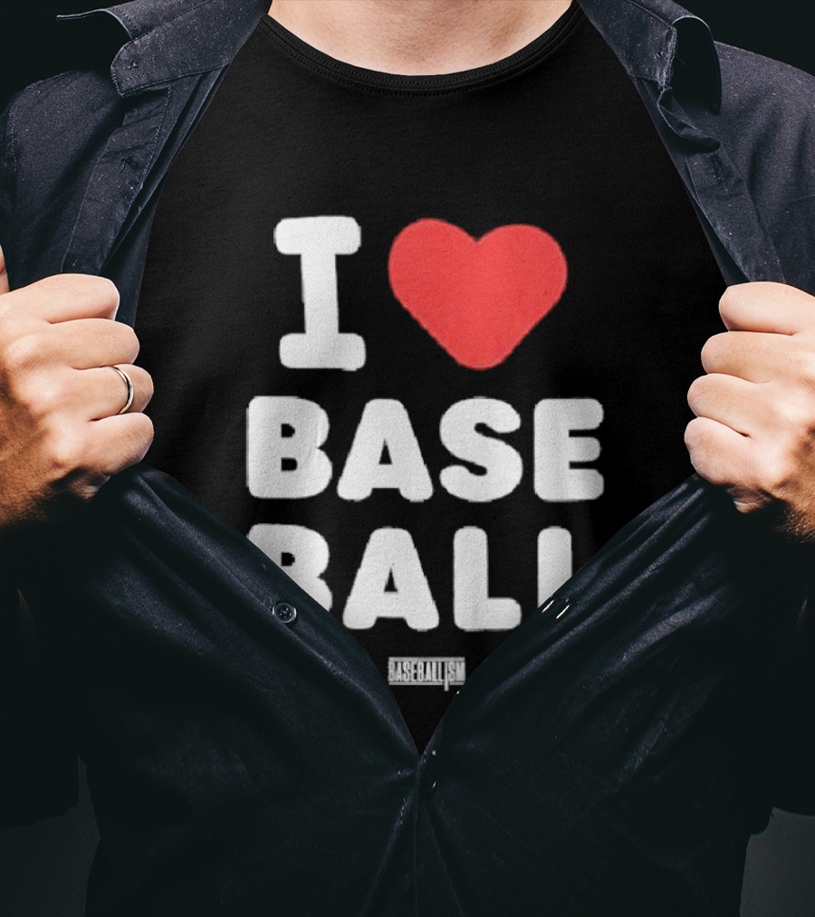 I Heart Baseball Classic Sports Fan T-Shirt