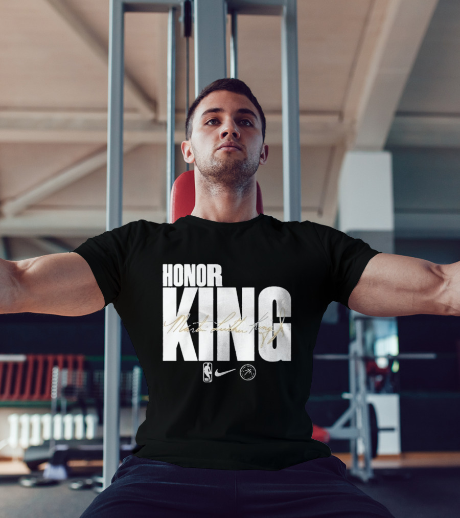 Honor King Martin Luther King Jr NBA Nike Los Angeles Lakers T-Shirt