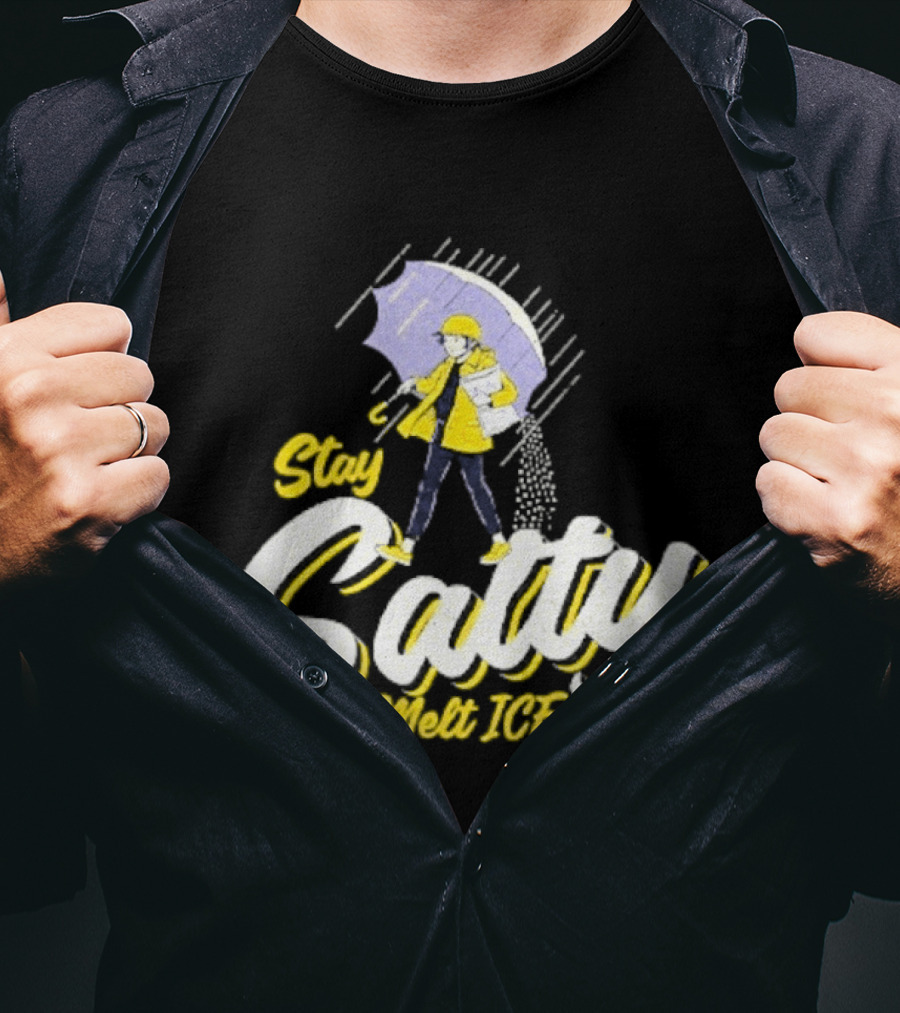 Stay Salty Umbrella Yellow Outfit Melt ICE T-Shirt
