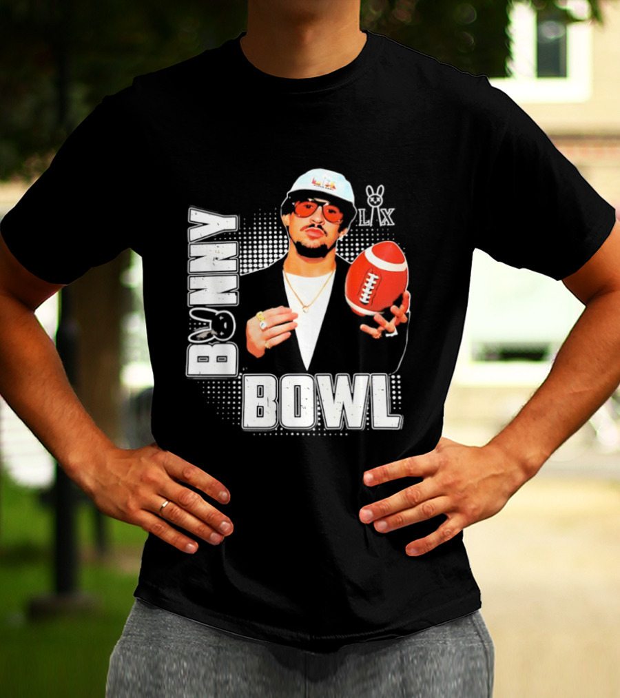 Bad Bunny Team Benito Super Bowl LIX Football Fun Wear T-Shirt