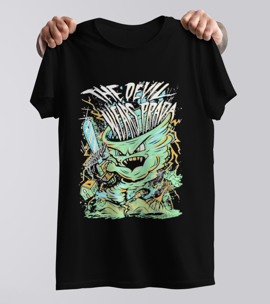 The Devil Wears Prada Brutal Chainsaw Creature T-Shirt