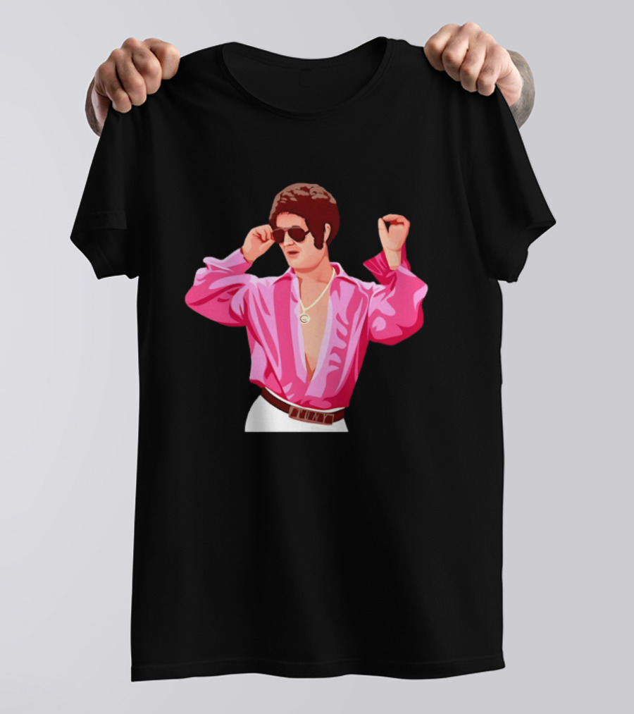 Tony Angelino Cartoon Parody Pink Sunglasses Iconic Look T-Shirt