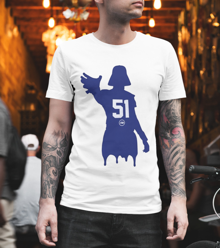 Darth Vader Silhouette Abdul Carter 51 New York Giants Football T-Shirt