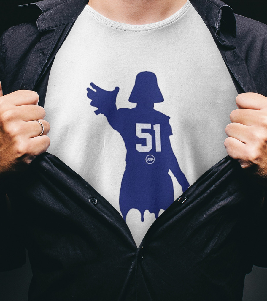 Darth Vader Silhouette Abdul Carter 51 New York Giants Football T-Shirt