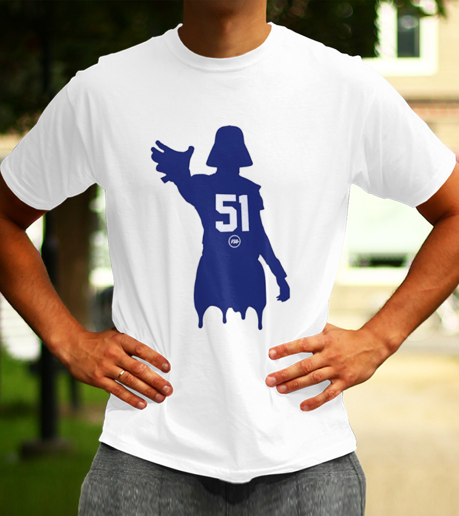 Darth Vader Silhouette Abdul Carter 51 New York Giants Football T-Shirt
