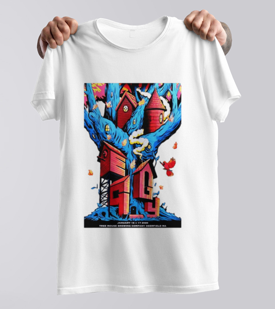 EGGY Tree House Brewing Company January 16 17 2026 Deerfield MA T-Shirt