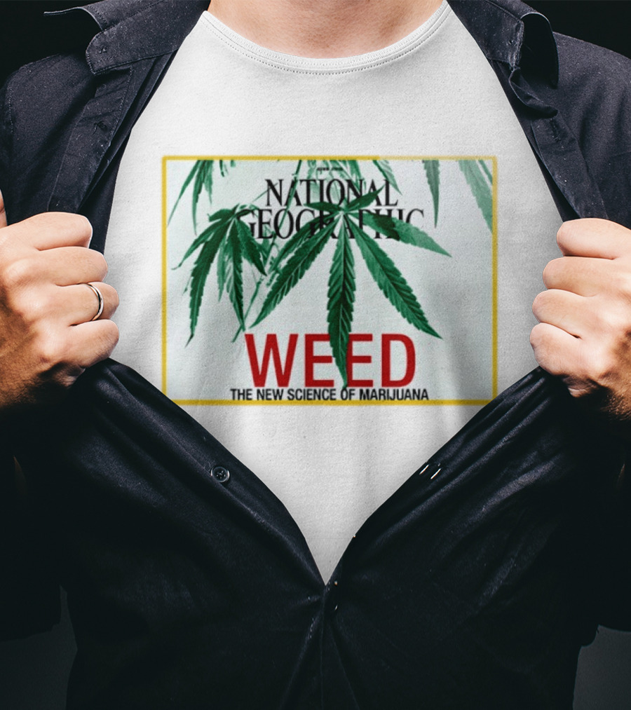 National Geographic Weed The New Science Of Marijuana Cannabis Leaves T-Shirt
