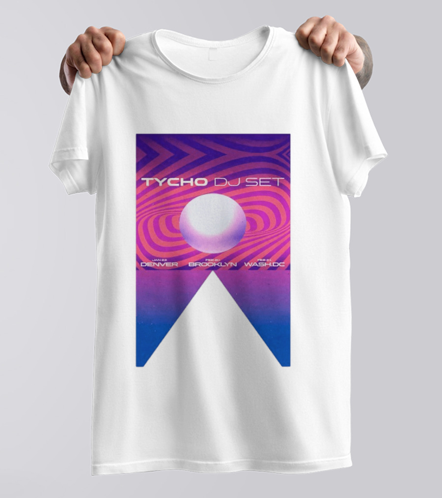 Tycho DJ Set Tour Jan Feb 2026 Denver Brooklyn DC T-Shirt