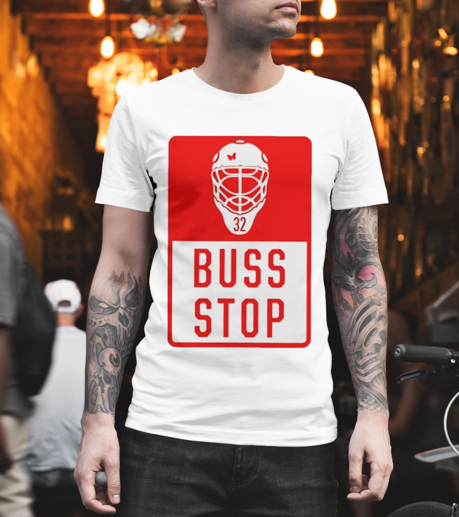 Carolina Hurricanes Buss Stop 32 Mask T-Shirt