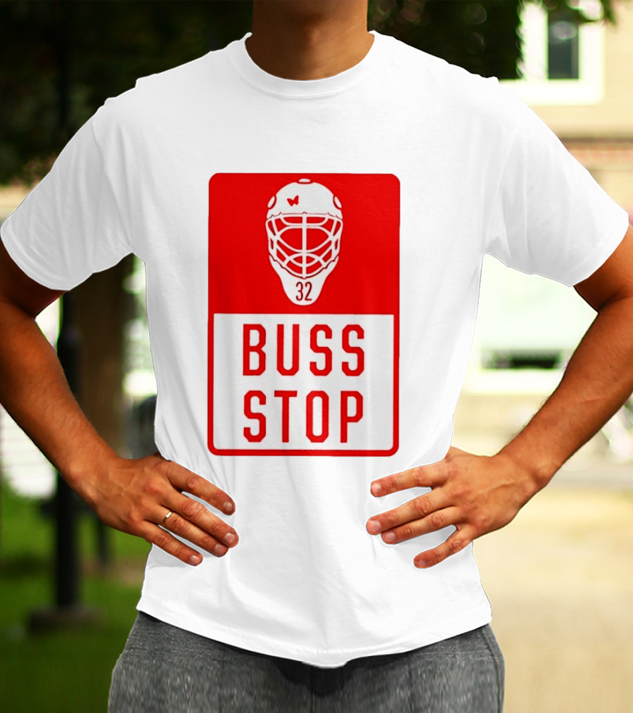 Carolina Hurricanes Buss Stop 32 Mask T-Shirt