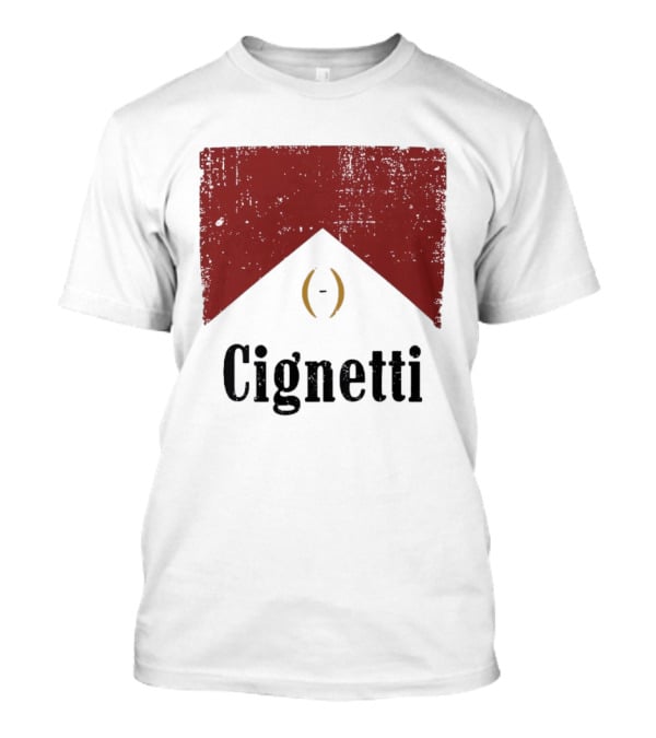 Cignetti Indiana Hoosiers Vintage Red Banner T-Shirt