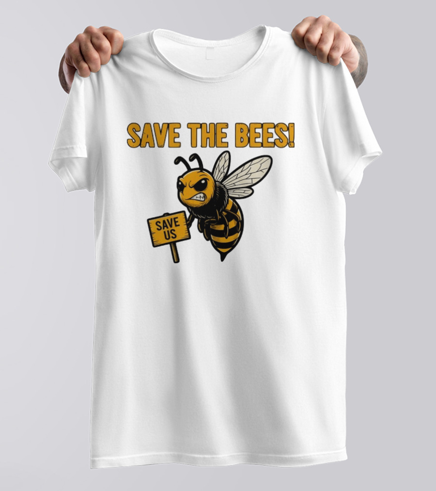 Grumpy Bee Save The Bees Save Us T-Shirt