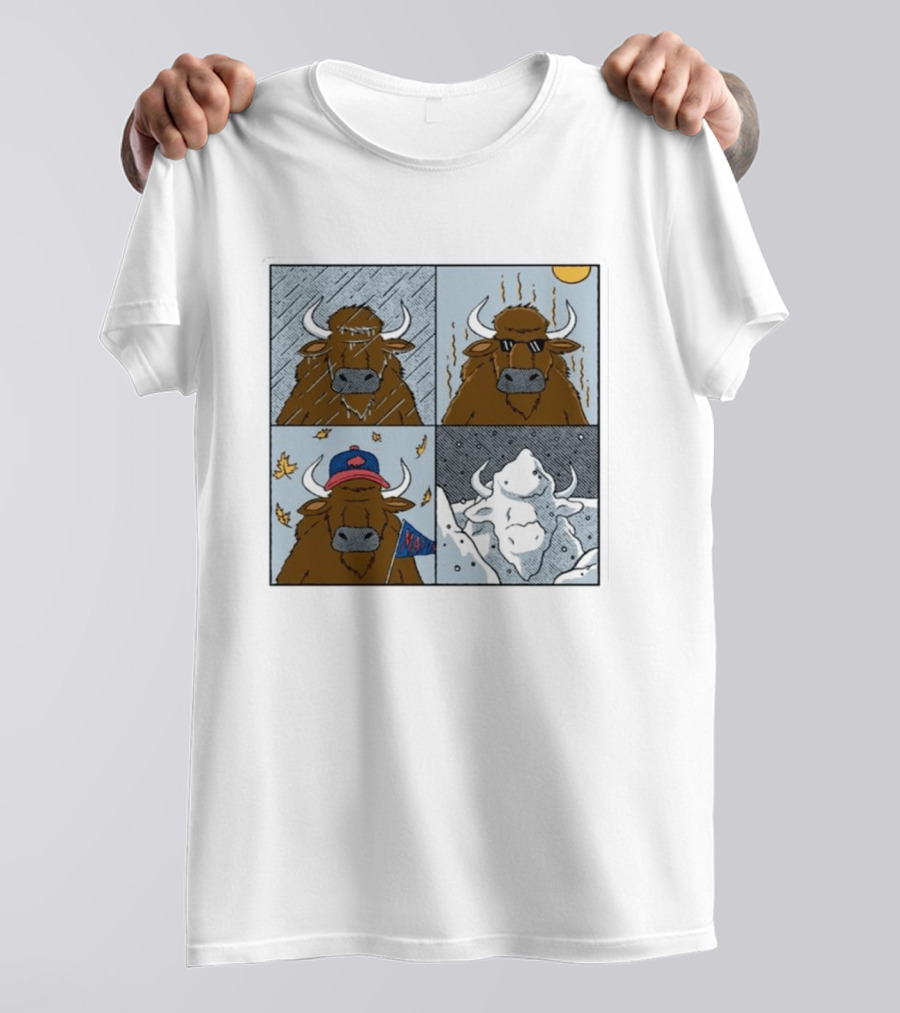 Buffalo Bills Seasons Buffalo Cartoon NFL Sports Fan T-Shirt