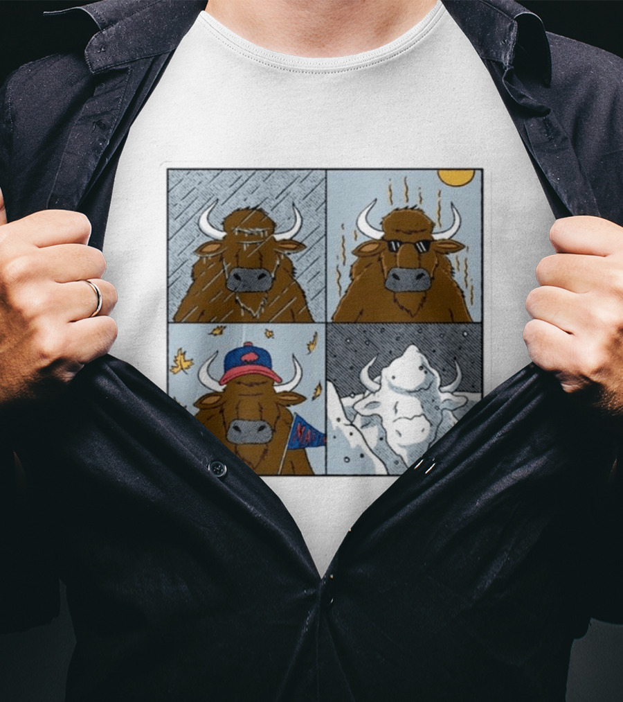 Buffalo Bills Seasons Buffalo Cartoon NFL Sports Fan T-Shirt