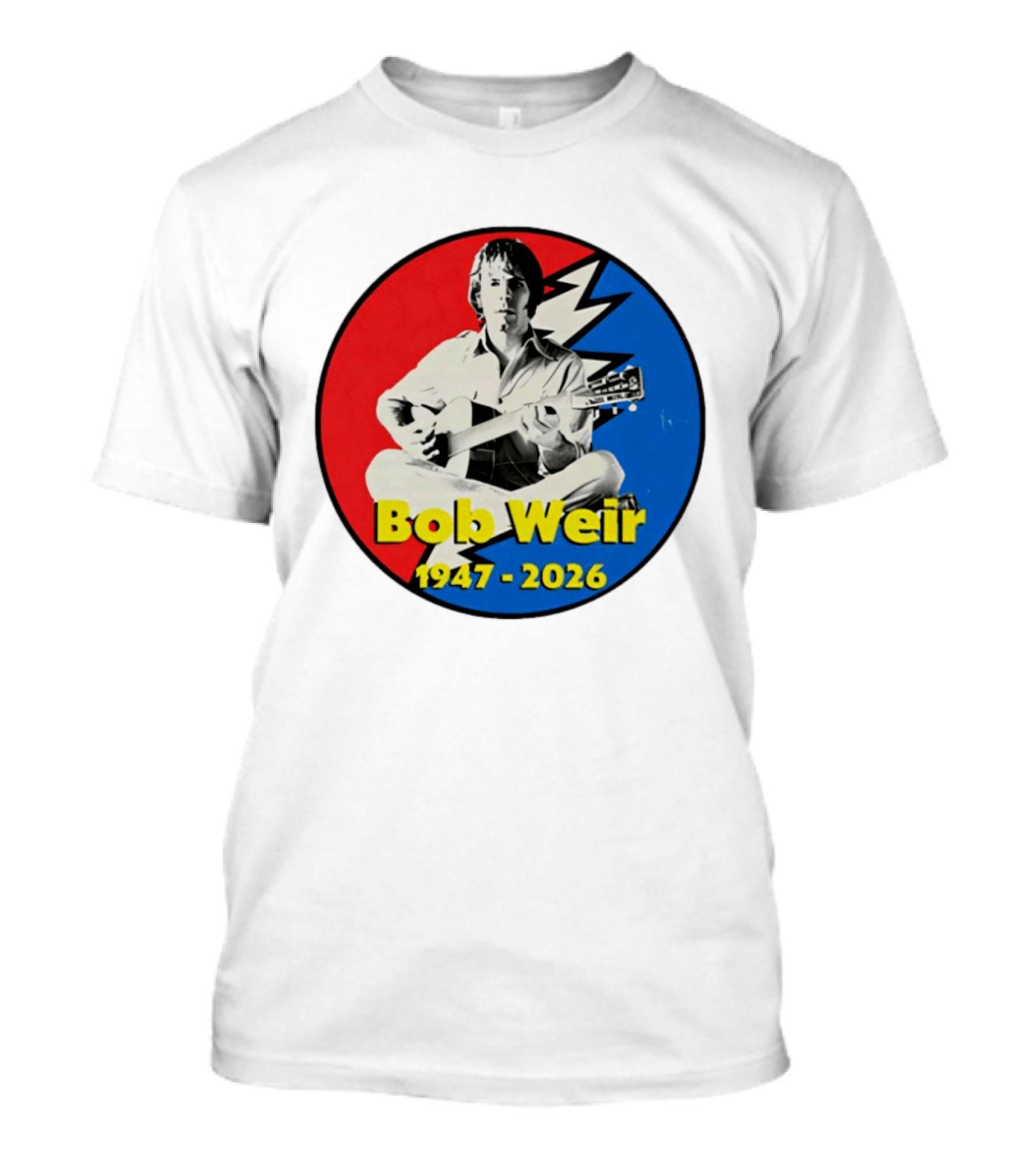 Bob Weir 1947 2026 Grateful Dead Lightning Bolt T-Shirt