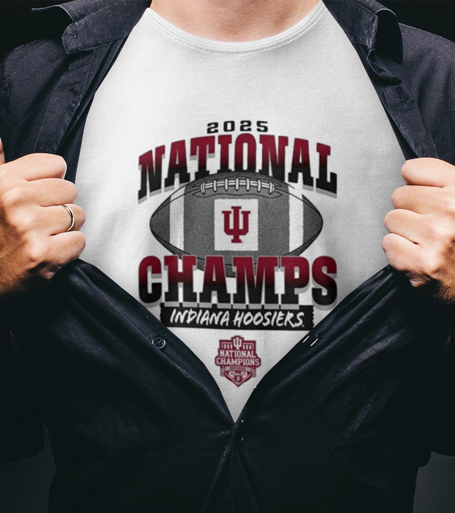 2025 National Champs Indiana Hoosiers Football Victory T-Shirt