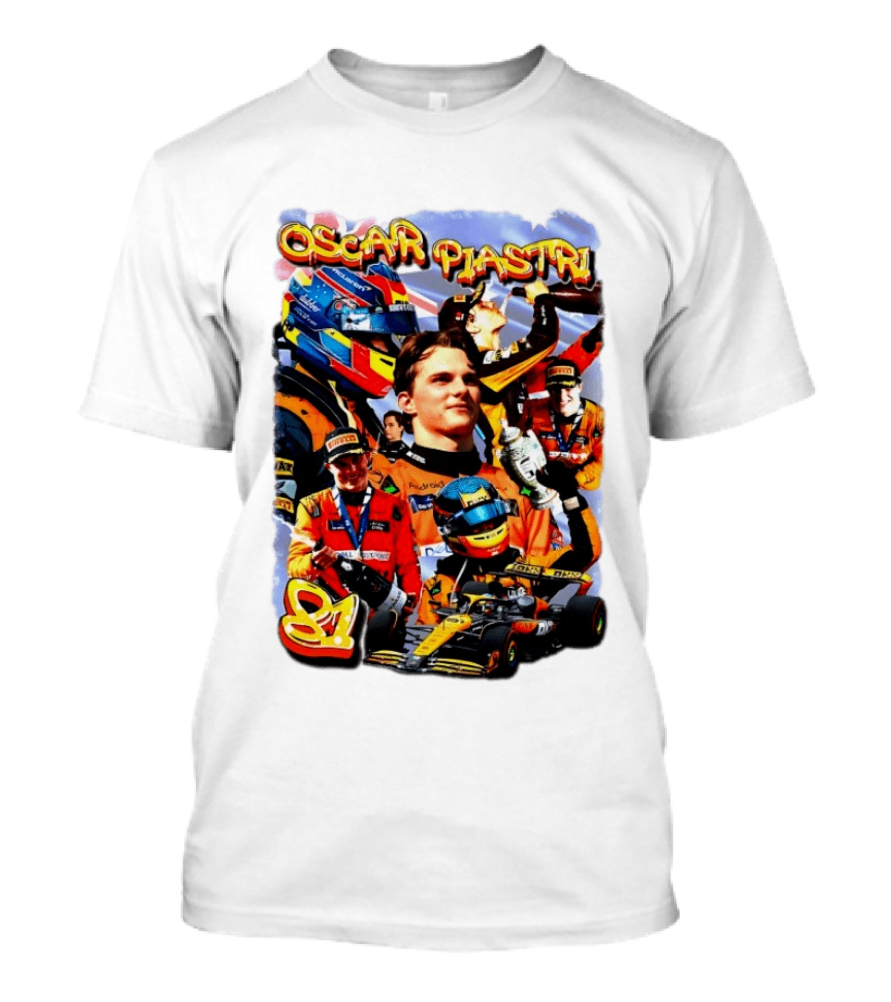 Oscar Piastri Racing Suit Victory Celebration Fan Merchandise T-Shirt