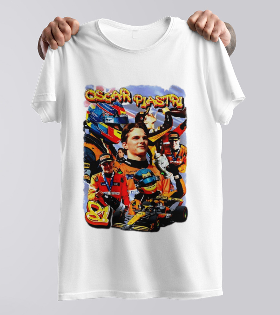 Oscar Piastri Racing Suit Victory Celebration Fan Merchandise T-Shirt