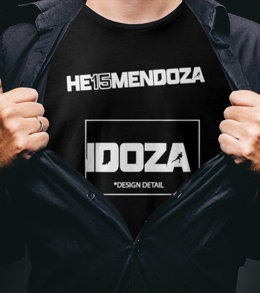 HE15MENDOZA Idoza Indiana Hoosier Football Detail T-Shirt