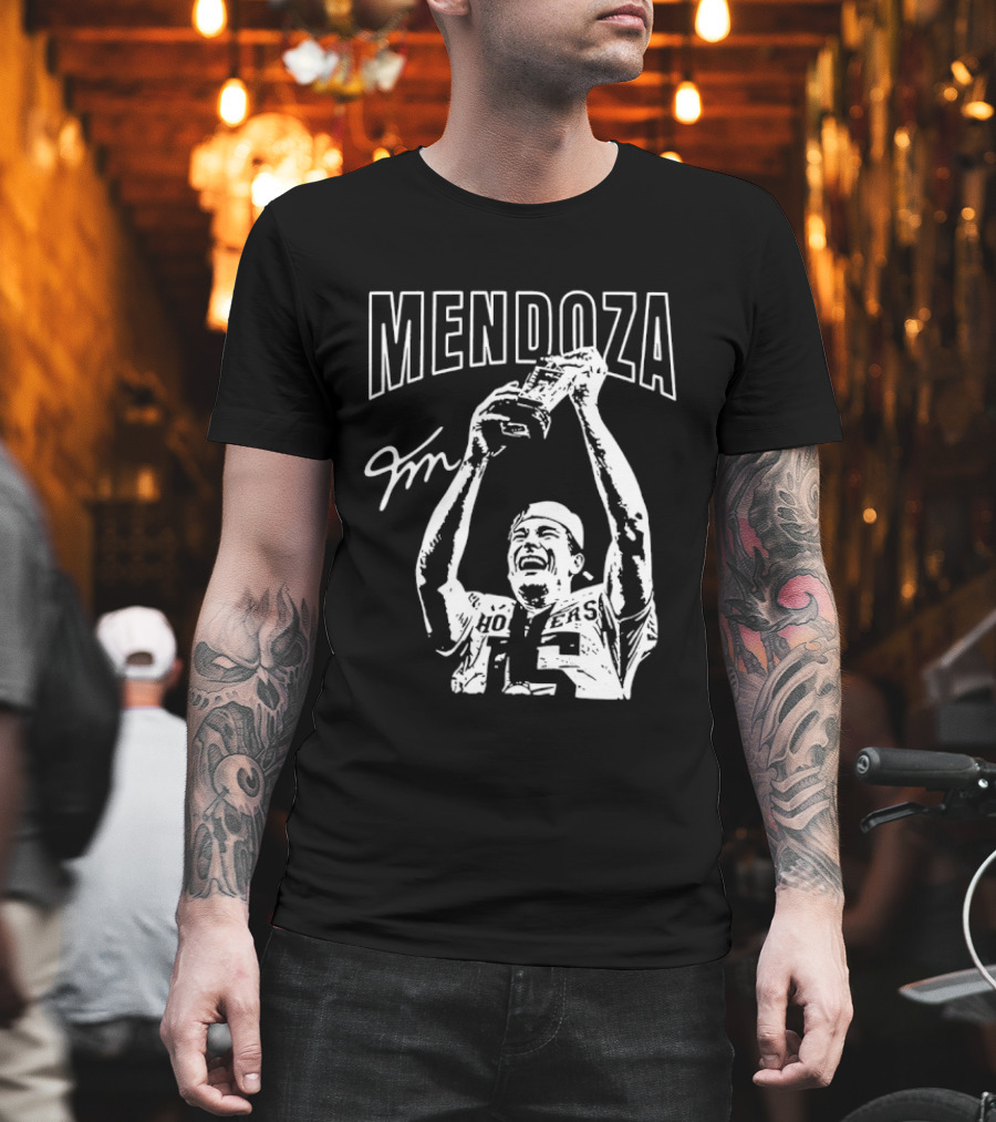 Mendoza Hoosiers Football Trophy Celebration T-Shirt