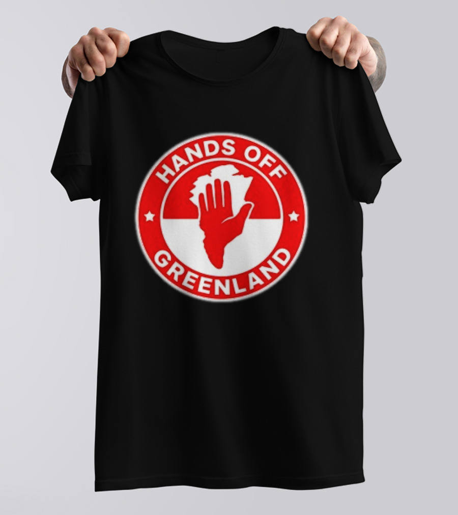 Hands Off Greenland Red Circle T-Shirt