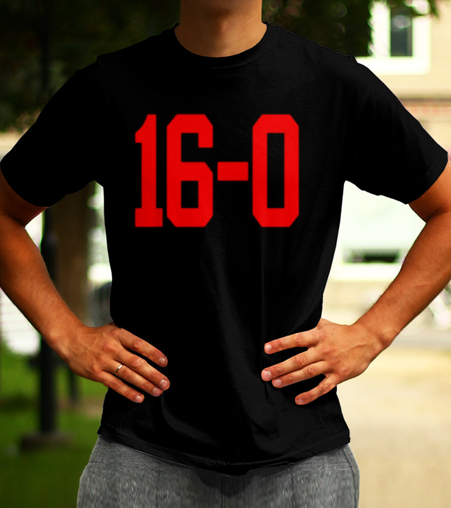 Indiana Hoosiers Undefeated 16 0 Victory Celebration T-Shirt