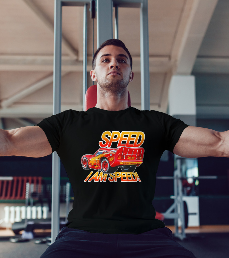 Lightning McQueen Speed I Am Speed Rust Eze Racing 95 T-Shirt
