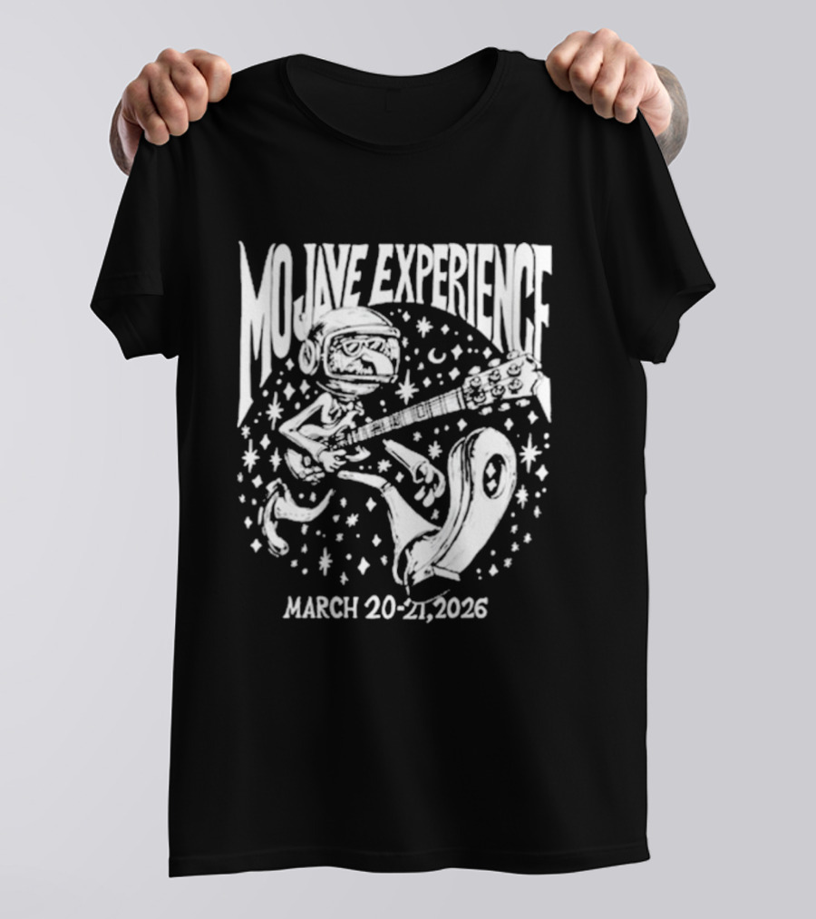 Mojave Experience March 20 21 2026 Alien Guitar Adventure T-Shirt