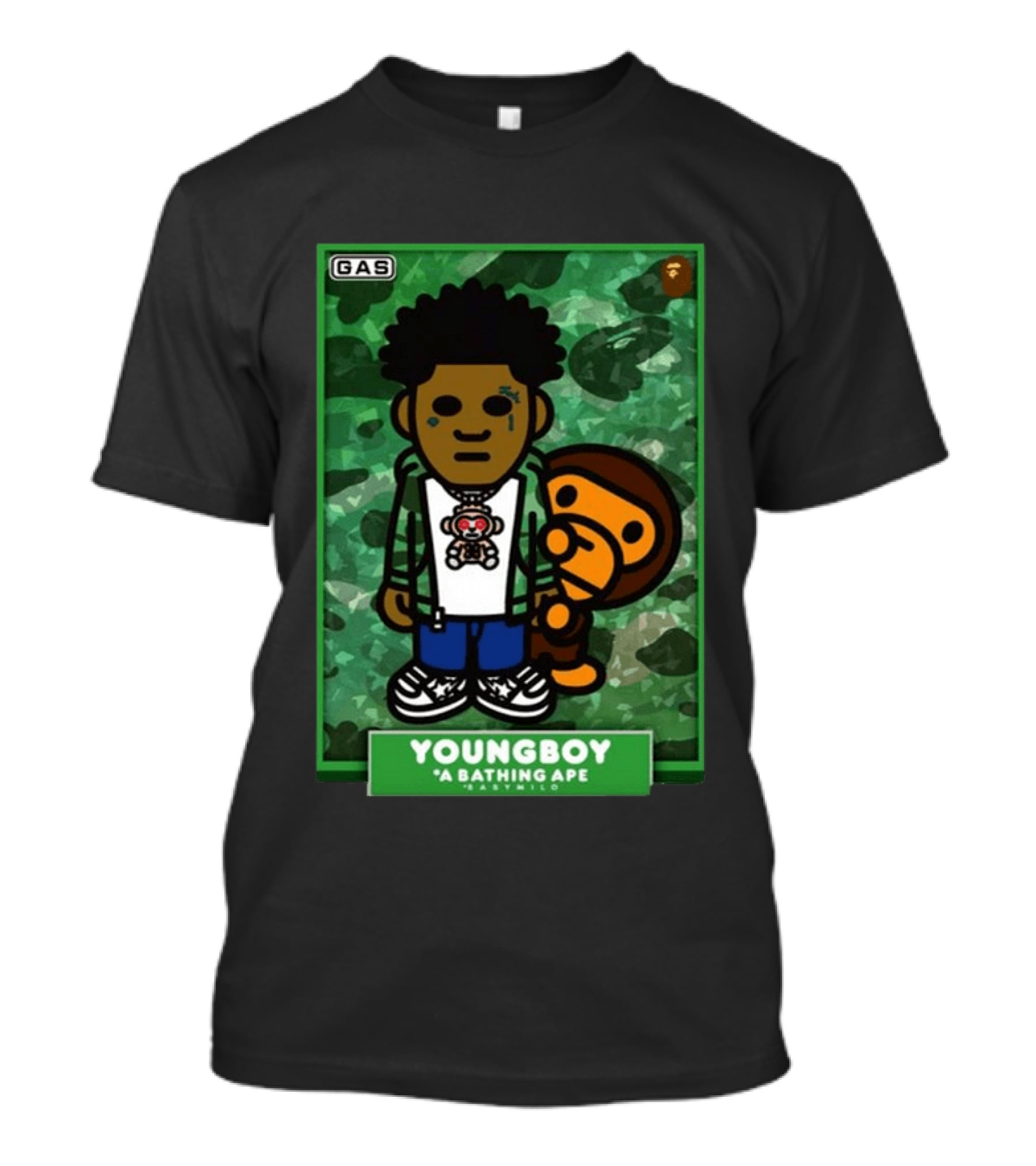 YOUNGBOY A Bathing Ape BAPE Milo Collaboration T-Shirt