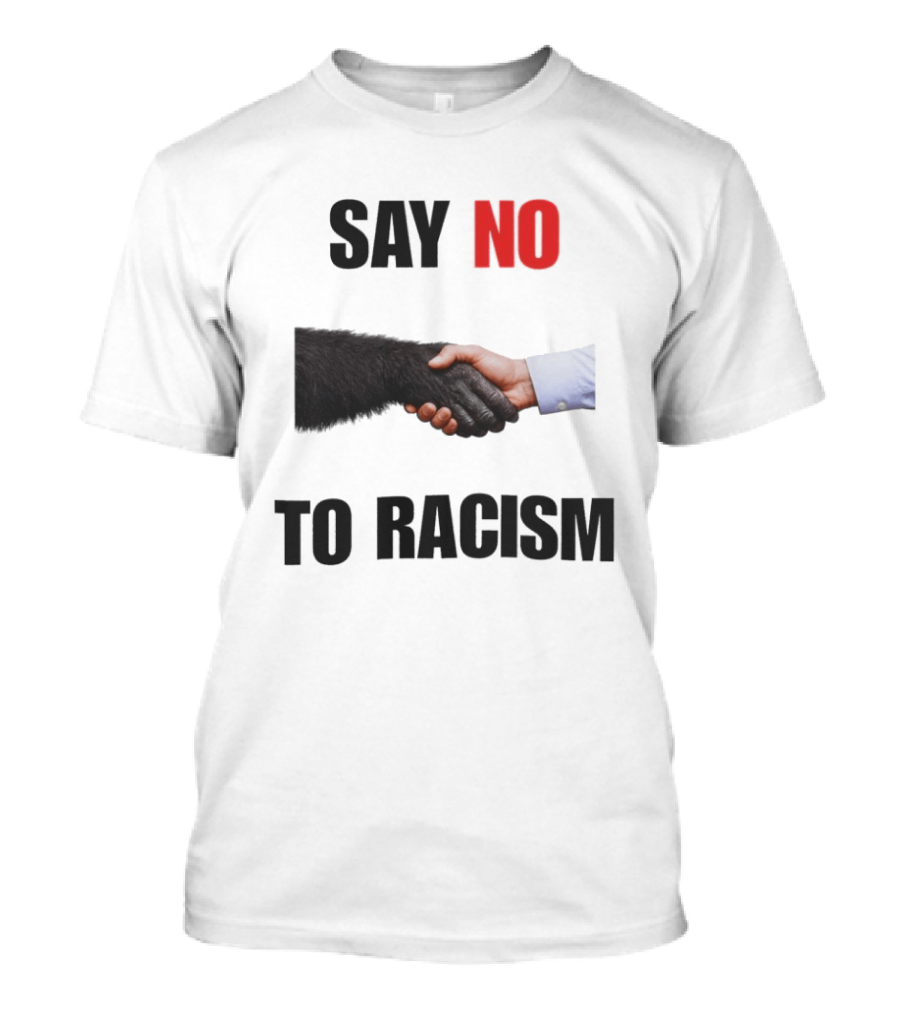 Say No To Racism Handshake Campaign T-Shirt