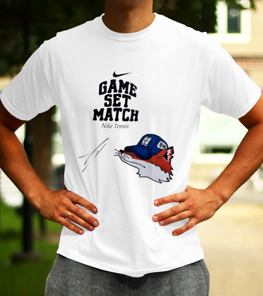 Nike Tennis Game Set Match Fox T-Shirt