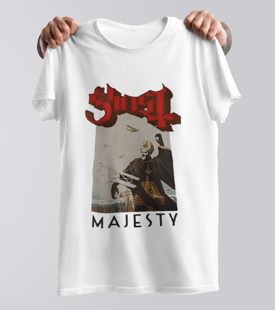 Ghost Papa Emeritus Planes Majesty T-Shirt