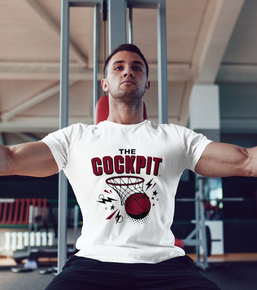 The Cockpit South Carolina Gamecocks Basketball Hoop Thunder T-Shirt