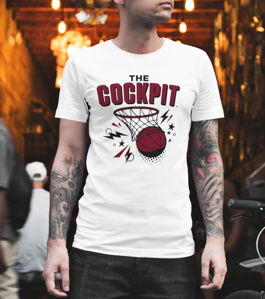 The Cockpit South Carolina Gamecocks Basketball Hoop Thunder T-Shirt