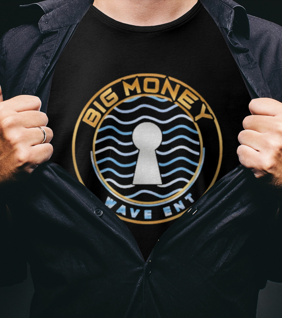 Big Money Wave ENT Keyhole And Wave Circle T-Shirt