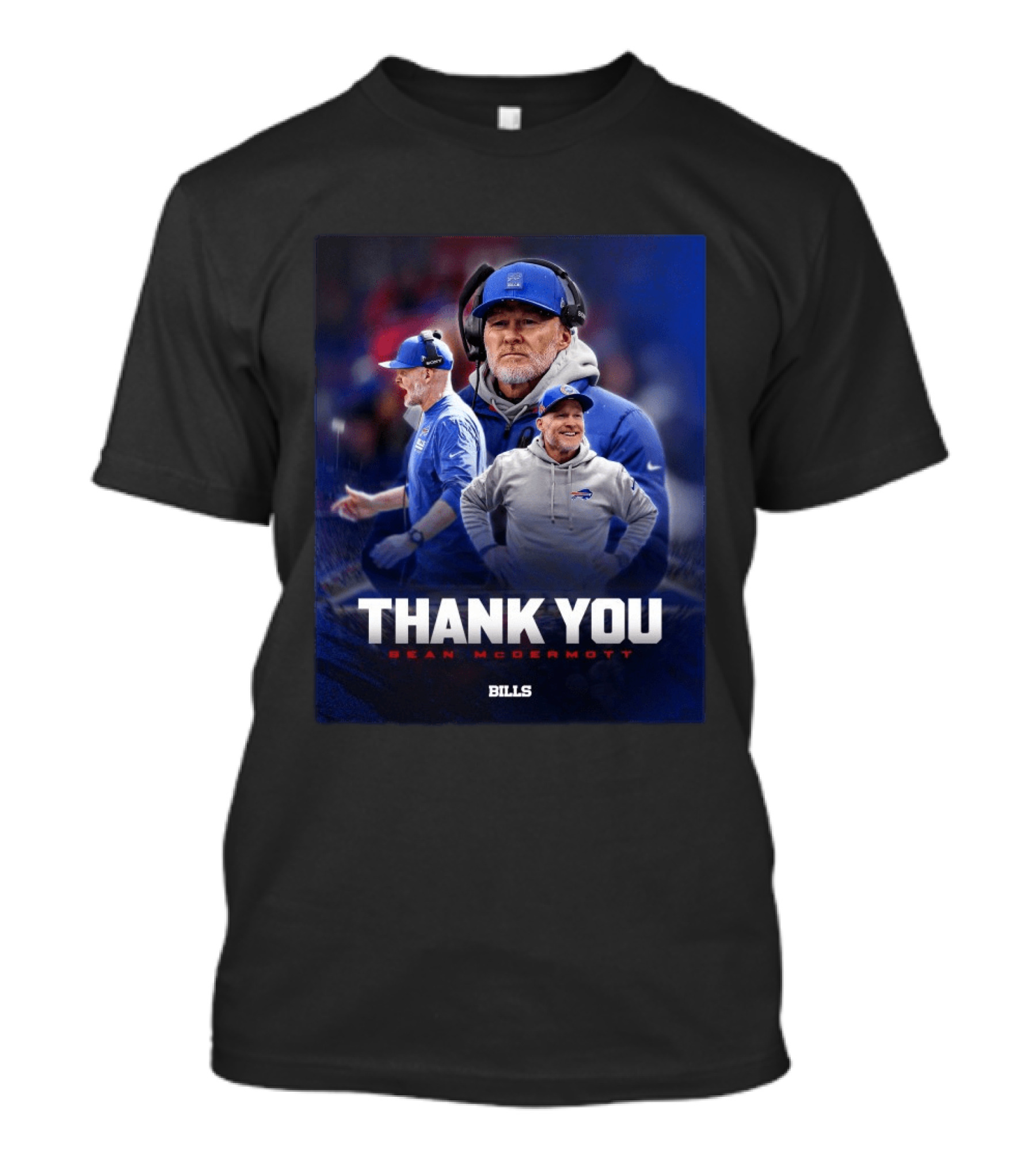 Buffalo Bills Thank You Sean McDermott Coach NFL T-Shirt