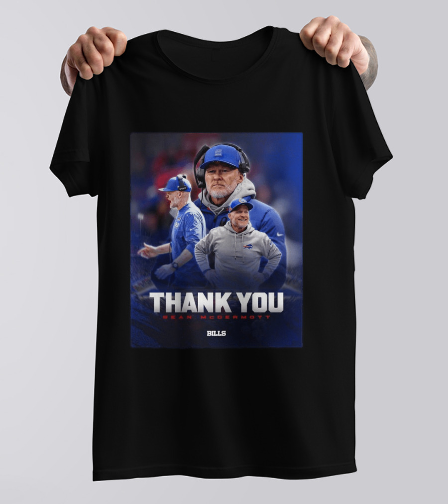 Buffalo Bills Thank You Sean McDermott Coach NFL T-Shirt