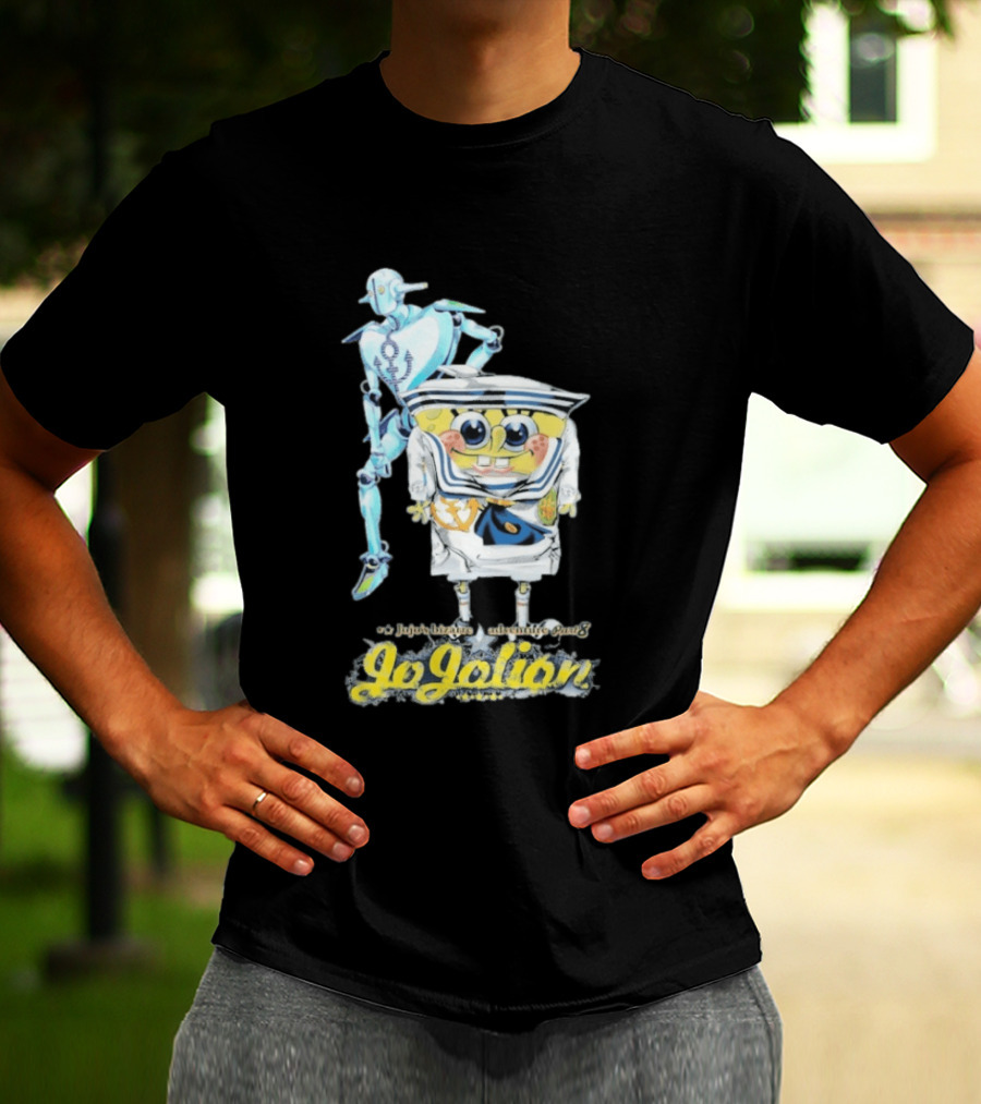 JoJolion SpongeBob Crossover With Robotic T-Shirt