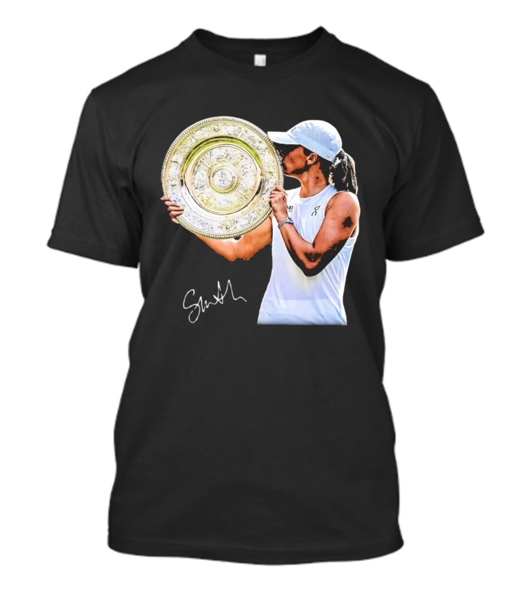 Iga Swiatek Wimbledon Champion Trophy Celebration T-Shirt