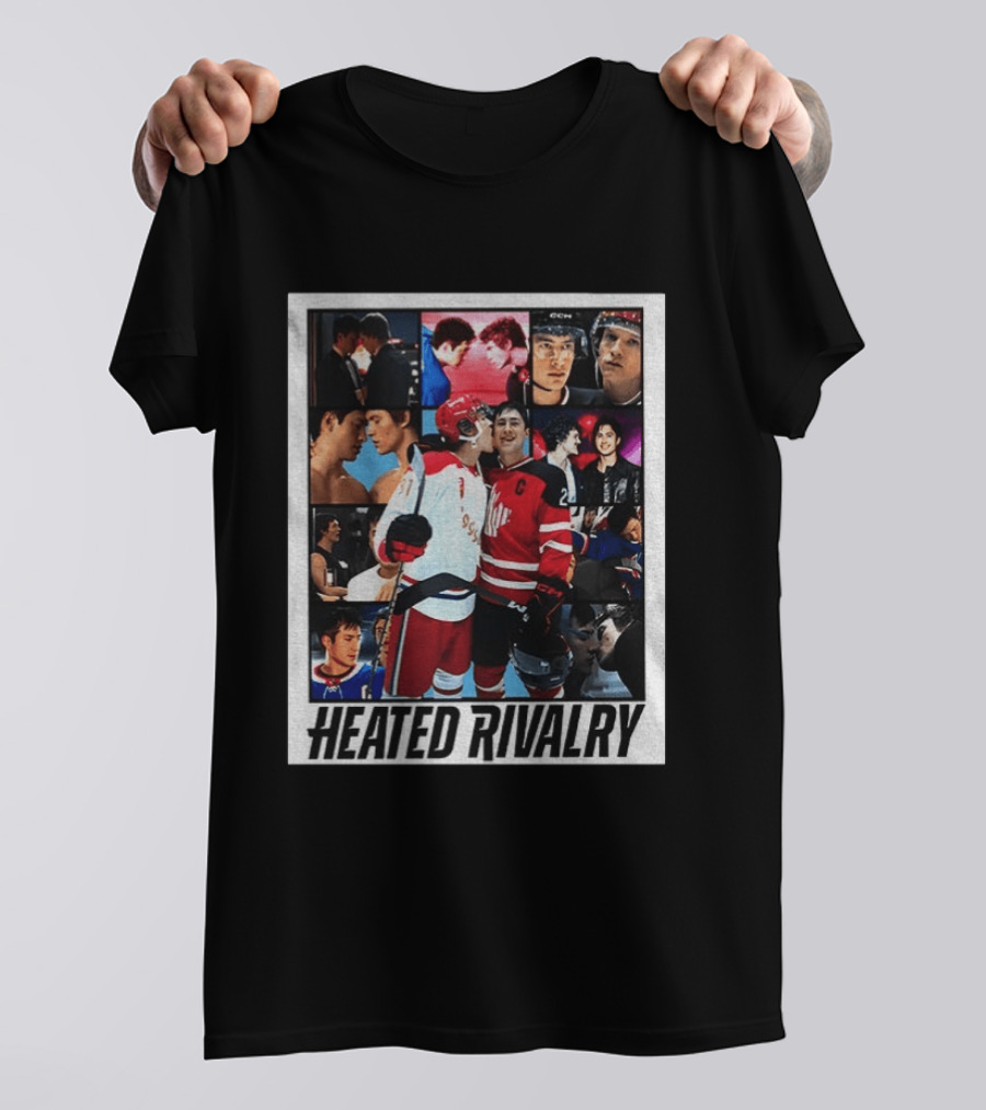 Ilya Rozanov Shane Hollander Heated Rivalry Hockey Collage Fan T-Shirt