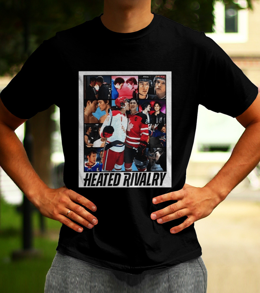 Ilya Rozanov Shane Hollander Heated Rivalry Hockey Collage Fan T-Shirt