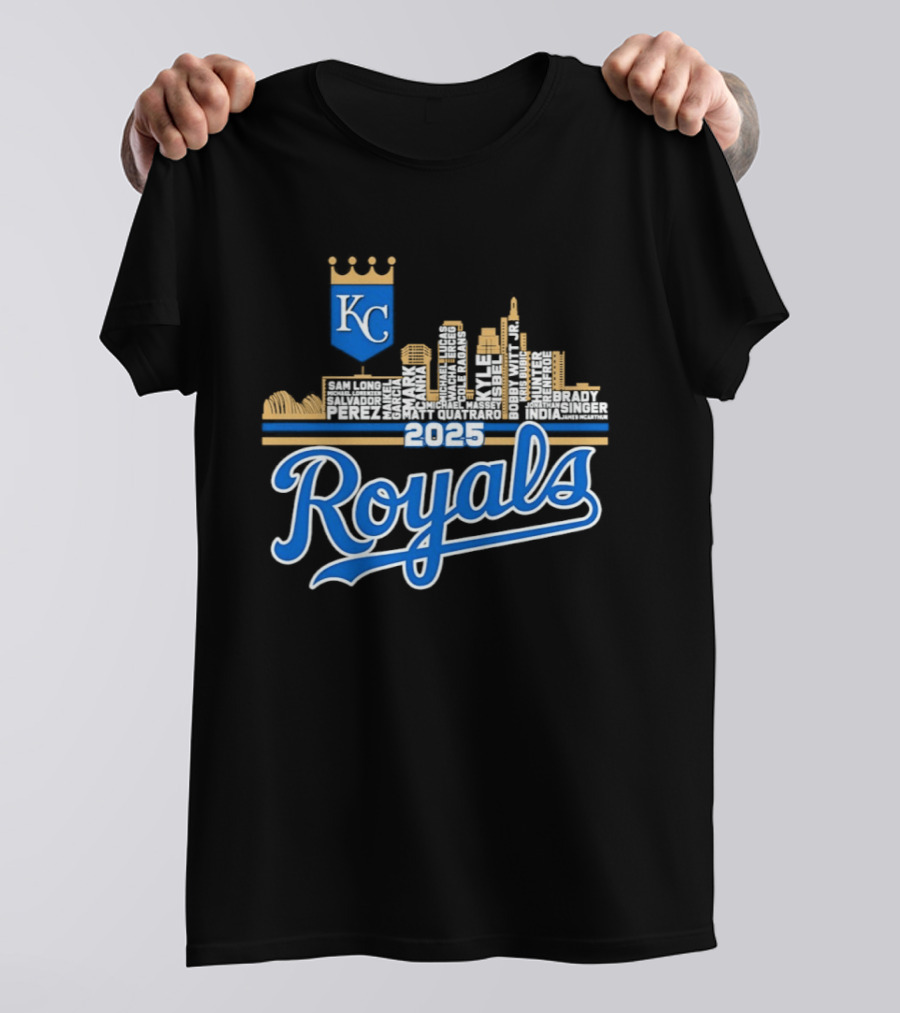 Kansas City Royals 2025 KC Skyline Royals T-Shirt