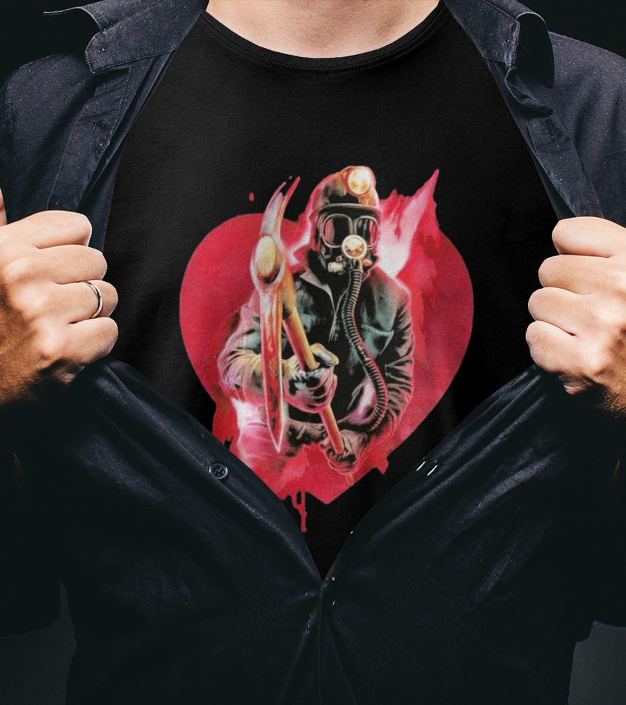 My Bloody Valentine 45th Anniversary Miner Heart T-Shirt