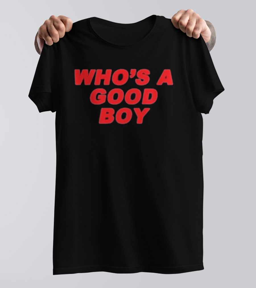 Paigey Who's A Good Boy Red T-Shirt